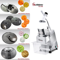 Cortadora de Verduras Comercial Welldone, Herramienta de Cocina para Cortar Repollo y Patatas, Cortadora de Patatas Eléctrica de 1000W