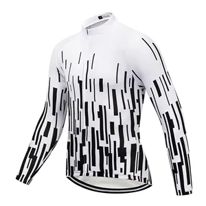 Men's Cycling Jersey Custom Short Sleeves Sublimation Print Top Zipper Mountain Bike Shirt Pockets Cycling Jersey Wear