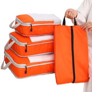 Bolsas de Viaje Comprimibles de Malla, Organizador de Equipaje Expandible, Portátil, con Asa Suave, de Poliéster, para Ropa - Product Image 1