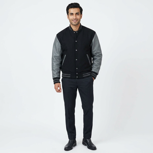 Veste de sport d'hiver respirante et à séchage rapide pour homme, 100% coton, design brodé, service OEM, style décontracté - Product Image 1