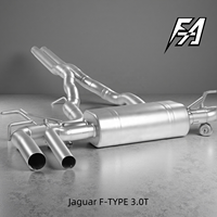 Échappement arrière en acier inoxydable de haute qualité adapté à la Jaguar F-Type 3.0T, avec double tuyau en option et quatre embouts de sortie