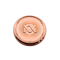 Nouveau flacon de parfum solide avec texture irrégulière et couvercle coulissant portable en alliage de zinc, option logo personnalisable