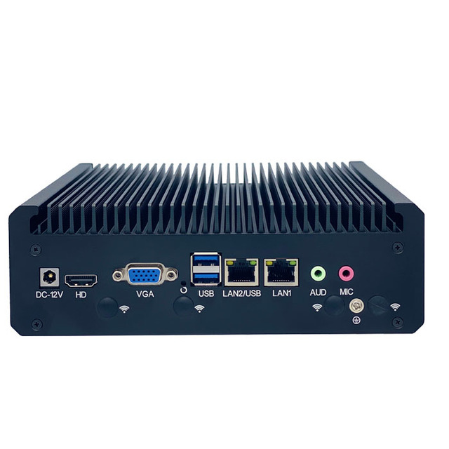 Mini Pc Intel Core I3 5005U 6006U CPU DDR4 Win10 Win11 Linux 32GB 6COM Desktop Wall Compact Embedded Fanelss Industrial Mini PC