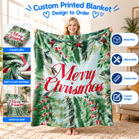 Couverture en flanelle douce et légère à motif de dessin animé Joyeux Noël, pour la maison, la literie, la décoration de Noël, cadeau