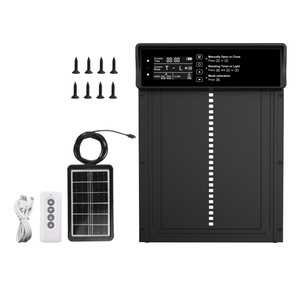 Porte automatique de poulailler à énergie solaire en alliage d'aluminium - Product Image 1