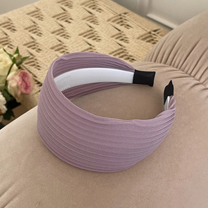 Diadema de Color sólido a la moda MIO, diadema de <span class=keywords><strong>maquillaje</strong></span> para lavarse la cara, diadema ancha antideslizante de estilo coreano para mujeres y niñas, tocado - Product Image 6