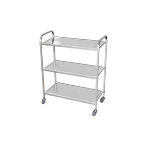 VICTORY 304 Chariot de salle à manger en acier inoxydable avec roues Approvisionnement direct en usine pour hôtels et restaurants Inox Car - Product Image 4