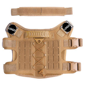 ชุดเสื้อกั๊กสุนัขแบบยุทธวิธีสำหรับขายส่ง ปรับได้ ทนทาน ใช้ได้หลากหลาย สำหรับฝึกสัตว์เลี้ยง ไม่ดึง ชุดเสื้อกั๊กสุนัขแบบยุทธวิธี - Product Image 6