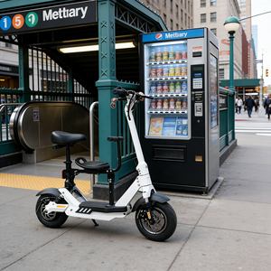 Trottinette électrique avec poignées chauffantes, pliable et étanche, autonomie de 30-40 km pour les trajets par temps froid dans les climats nordiques - Product Image 2