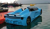 Hydro-Jet Car, bateau à moteur électrique à quatre places, haute performance, en fibre de verre, télécommandé, pour le tourisme et les excursions