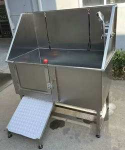 อ่างอาบน้ำสำหรับสัตว์เลี้ยงทำจากสแตนเลสสุดหรูที่ทำความสะอาดและล้างสปาอเนกประสงค์สำหรับสุนัขและแมว - Product Image 5