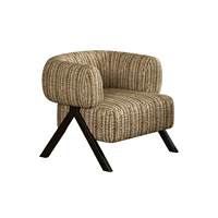 Fauteuil simple en métal de style minimaliste moderne, idéal pour la lecture et la détente, sensation de luxe léger haut de gamme pour salon et balcon