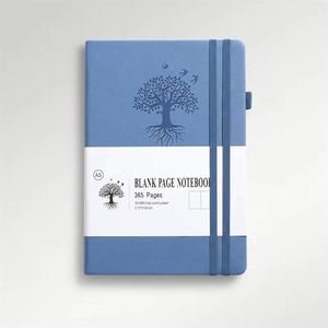 Carnet A5 vierge à couverture rigide, design élégant, avec sangle, pour le voyage, le dessin, le journal intime et les notes d'étudiant - Product Image 1