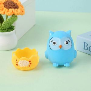 Owl Plush Soft Squeeze Toy with Personalized Logo/Text Option-Stress Relief Creative Animal Doll for Office Use & Gifts - Product Image 4