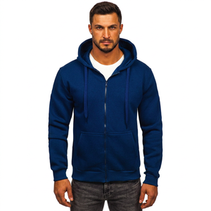 OEM 2026 – Nouvelle veste à capuche zippée pour homme, taille XS, doublée, motif uni, avec logo personnalisé – Vente en gros de sweats à capuche oversize pour homme - Product Image 1