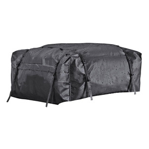 Muestra gratuita de caja de techo para coche de 600L, caja de techo impermeable, caja de equipaje plegable para todos los vehículos con/sin portaequipajes, negra - Product Image 2