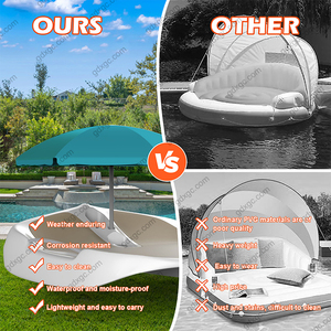 Tumbona Flotante de Plástico para Piscina, Cama Flotante para Tomar el Sol, Cama de Día para <span class=keywords><strong>Club</strong></span> Acuático, Tumbona Flotante para Bañarse - Product Image 4