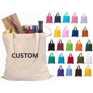 Custom Beige Printable Logo Machine Washable Black Large Reusable Cotton Blank Folding <strong>Shopping</strong> Canvas Grocery the <strong>Tote</strong> <strong>Bag</strong> - Product Image 1