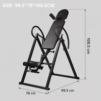 Table d'inversion pliable Haobai HB-DLJ003 pour thérapie par la gravité, appareil d'étirement dorsal réglable pour la colonne vertébrale