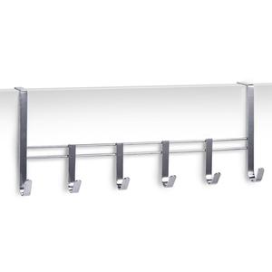 Zeller Present Türhängeleiste Metall verchromt 6 Haken 51x8x20,5cm plata - Product Image 2