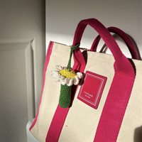Porte-baume à lèvres fait main Amigurumi Flower Crochet Accessoire pour rouge à lèvres Crochet Porte-baume à lèvres