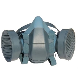 CITICITY Half Face Silicone Chemical Respirator Replaceable Type Activated Carbon Gas Mask with Double Filters - Product Image 5