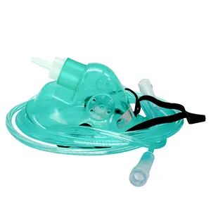Juego de máscara de oxígeno de nebulizador de PVC desechable médico de alta calidad con tubería
