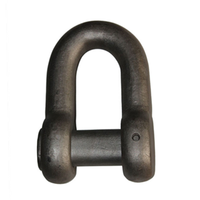 Manille d'extrémité marine Maxplus en acier forgé allié au carbone, type D, avec goupille de sécurité, surface galvanisée pour