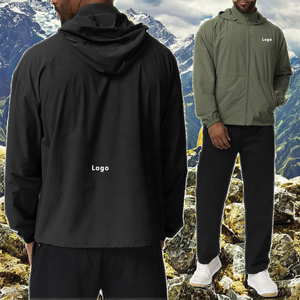 Chaqueta Deportiva para Hombre, Otoño, Ecológica, con Cremallera Completa, para Correr, Antiarrugas, Protector Solar, Impermeable, para Senderismo, Viajes, Golf - Product Image 2
