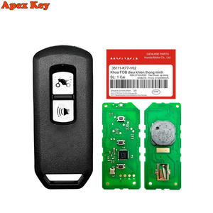 Control Remoto Inteligente para Motocicleta K96 K97 K77 K01/K35, Frecuencia FSK433, Chip 47, 3 Botones, Negro, Logotipo ABS - Product Image 1