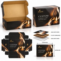 Boîte d'expédition personnalisée en carton ondulé brillant pour bougies, emballage imprimé pour le commerce électronique