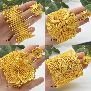 Bán Buôn Mới Đồ Trang Sức Thời Trang 2024 Vòng Đeo Tay Rộng Bangle Nhẫn Tuyên Bố Phụ Nữ Ấn Độ Hoa Tay Trang Sức Bangle Bộ - Product Image 2