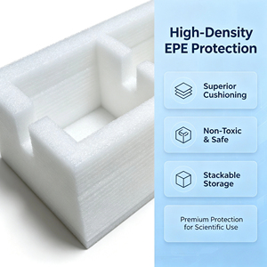Custom Cut White EPE Foam Tray High-Density <b>Cushioning</b> Protective Liner for Scientific <b>Storage</b> - Product Image 1