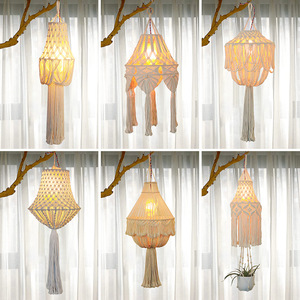 Dropshipping Lamp Shade Boho Hanging Pendant Light Cover Modern Bohemian Decor for Home Office - Product Image 2
