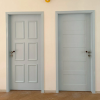 Portes intérieures en bois massif laqué insonorisées et imperméables de style moderne et postmoderne, sur mesure pour hôtel, hôpital, entrepôt