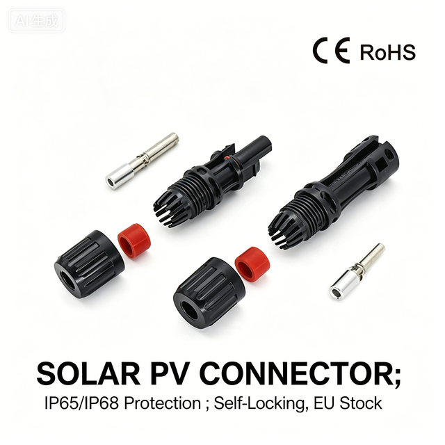 High & Low Temperature Resistance Copper Aluminum Conversion Mc 4 Solar Pv Connector for Photovoltaic Modules and Inverter