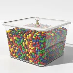 ECOBOX fındık kutusu Scoop Bin eşya kutuları şeker saklama kabı kare toplu plastik gıda kutusu satılık