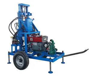 Agriculture Drilling Equipment Hf260d Portable Water Well Heavy Duty Mud Pump Hard Rock Drill Machine for Building Construction