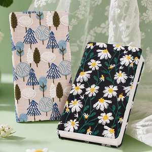<span class=keywords><strong>Petit</strong></span> carnet organisateur/agenda à couverture en tissu cousue, motif floral imprimé, <span class=keywords><strong>96</strong></span> feuilles vierges de haute qualité pour - Product Image 2