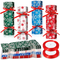 Boîte personnalisée vide pour crackers de Noël, emballage en papier écologique pour crackers de fête, gaufrage, crackers artisanaux de qualité supérieure
