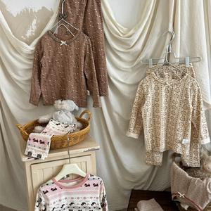 Invierno niños niñas ropa de casa sólida niños suave alto elástico <span class=keywords><strong>pijamas</strong></span> cómodos niña ropa de dormir <span class=keywords><strong>pijamas</strong></span> otoño niña ropa de dormir - Product Image 2