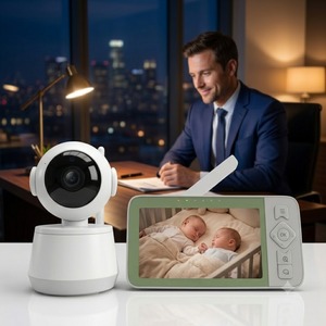 Monitor para Bebés KT624W de 5.5 Pulgadas y 720P con WiFi, Seguimiento Inteligente por IA, Control Remoto a través de la Aplicación Tuya, Comunicación Bidireccional, Visión Nocturna Automática, Cámara VOX - Product Image 1