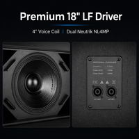 RAS-210B Subwoofer Pasif 18 Inch 650W AES 8 Ohm 101dB Speaker Frekuensi Rendah untuk Sistem PA Profesional