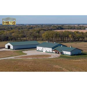 Bâtiment à structure métallique, hangar à chevaux en acier, porcherie préfabriquée, entrepôt à ossature métallique, manège pour chevaux, bâtiment d'élevage caprin - Product Image 2