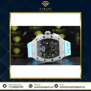 Vvs de acero inoxidable con Gra Certified Hip Hop Style Diamond Watch para exportador y proveedor mundial - Product Image 3
