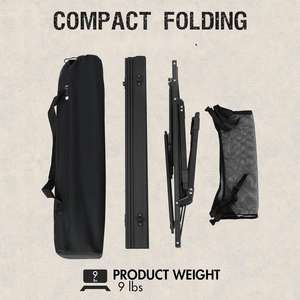 <span class=keywords><strong>Table</strong></span> de <span class=keywords><strong>camping</strong></span> pliante <span class=keywords><strong>4</strong></span> plis légère avec hauteur réglable Emballage personnalisé avec logo personnalisé - Product Image 2