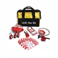 Kit de cadenas de sécurité isolés OSHA avec étiquette d'inspection pour la mise à l'épreuve des câbles industriels