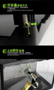 Pliable Reptile Acrylique Terrarium Verre <span class=keywords><strong>Vivarium</strong></span> pour Reptile Insecte Araignées Lézard Grenouille <span class=keywords><strong>Tortue</strong></span> Alimentation - Product Image 6