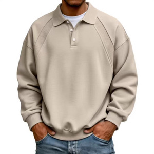 Maglione Polo da Uomo Semplice con Colletto Rovesciato e Bottoni, Casual e Comodo - Product Image 6