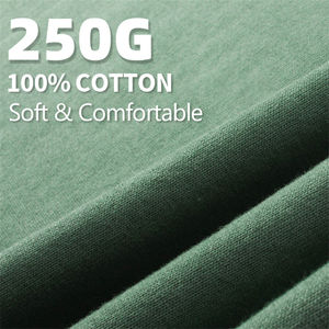 Vente en gros T-shirts tricotés délavés à l'acide pour hommes 250gsm 100% coton Premium Blank Vintage Street Style - Product Image 6